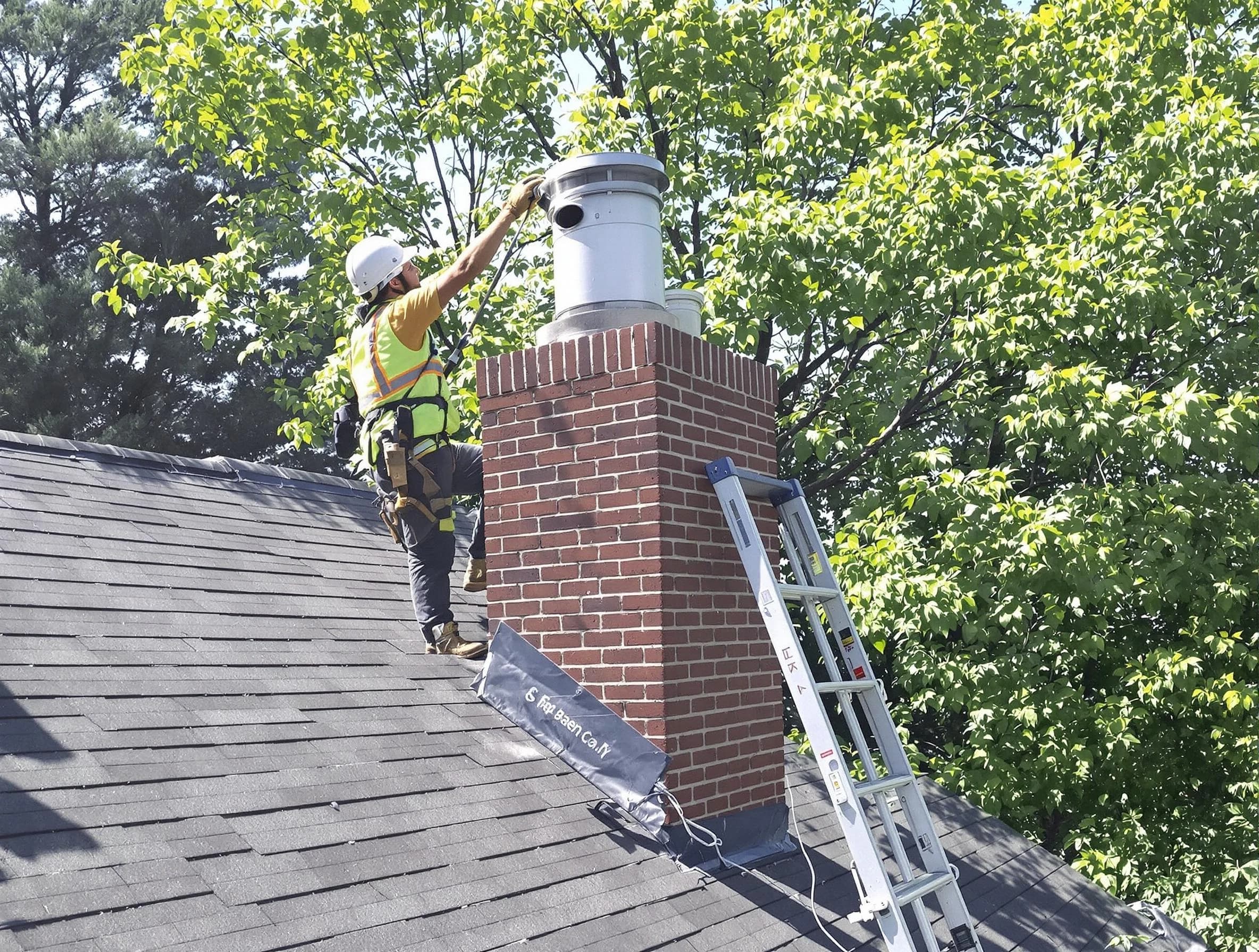 Chimney liner inspection by Tooele Chimney Sweep in Tooele, UT