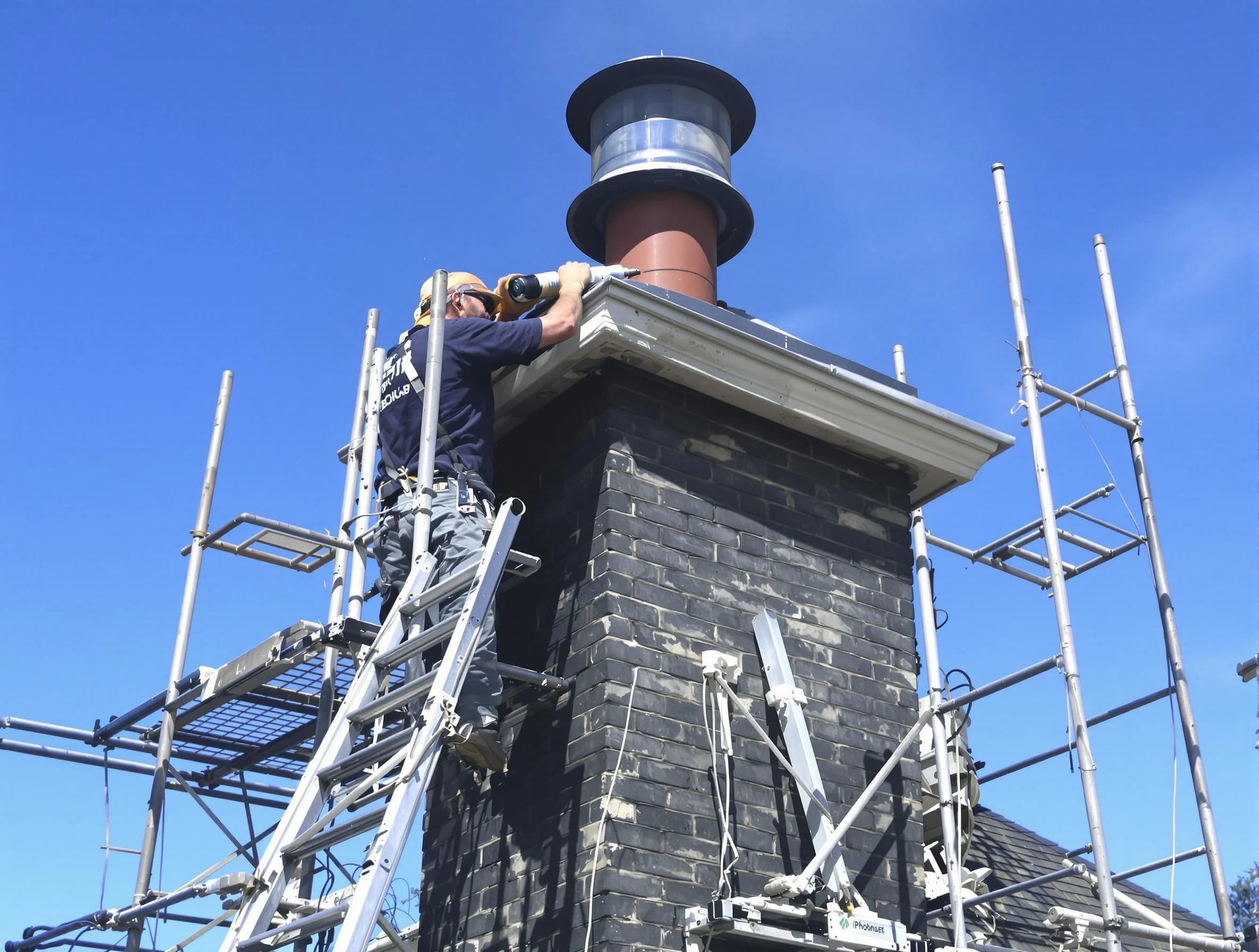 Sturdy chimney crown finished by Tooele Chimney Sweep in Tooele, UT
