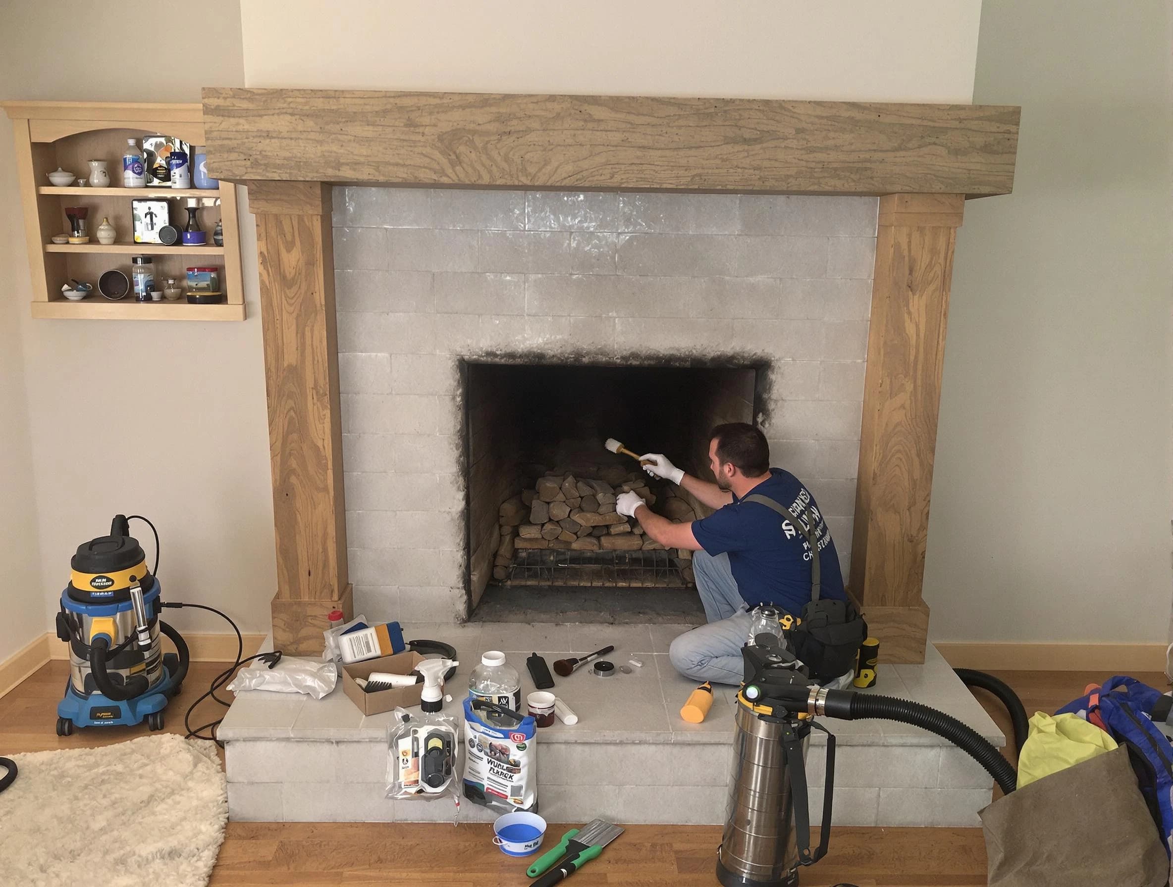 Detailed creosote removal process by Tooele Chimney Sweep in Tooele, UT