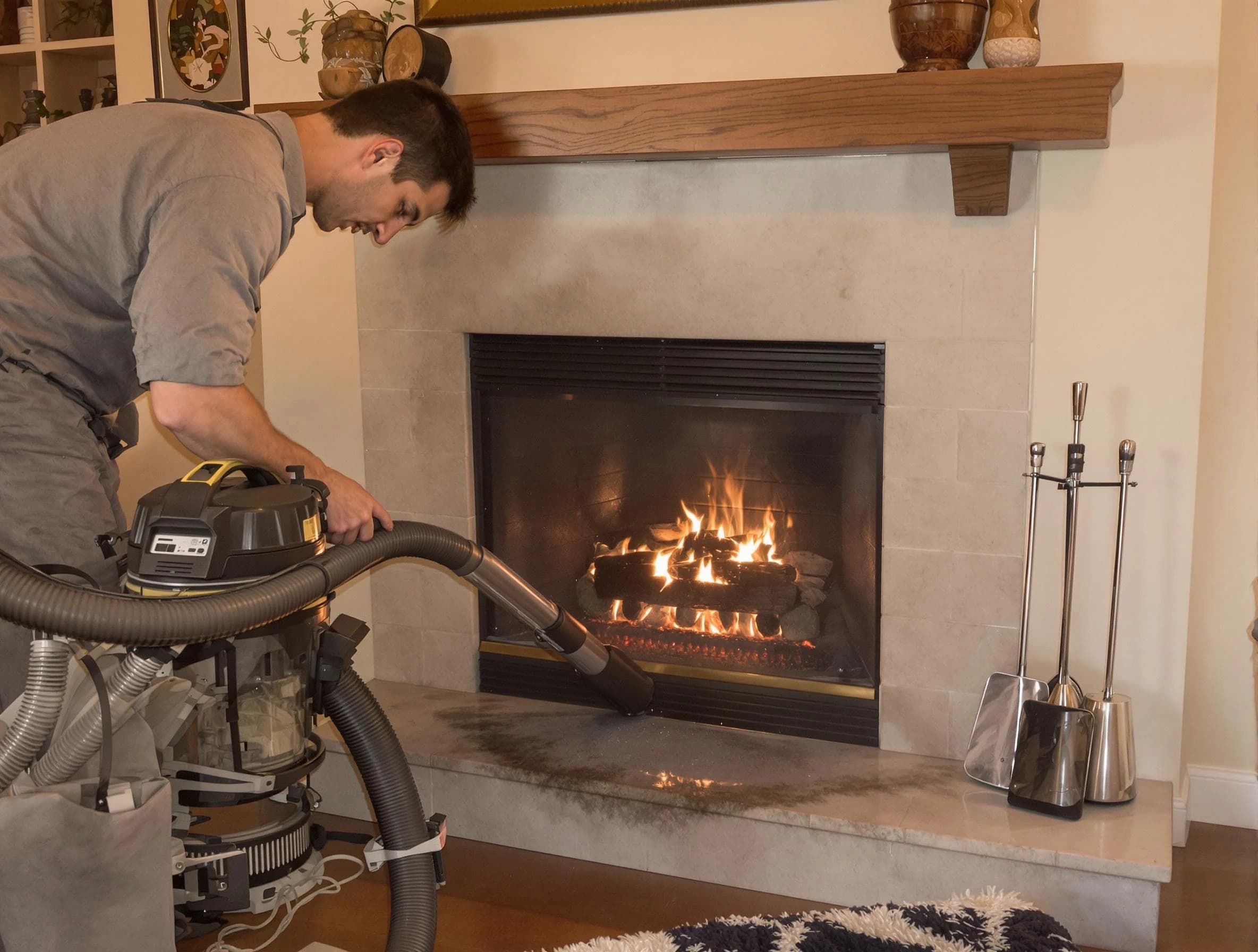 Routine fireplace upkeep by Tooele Chimney Sweep in Tooele, UT