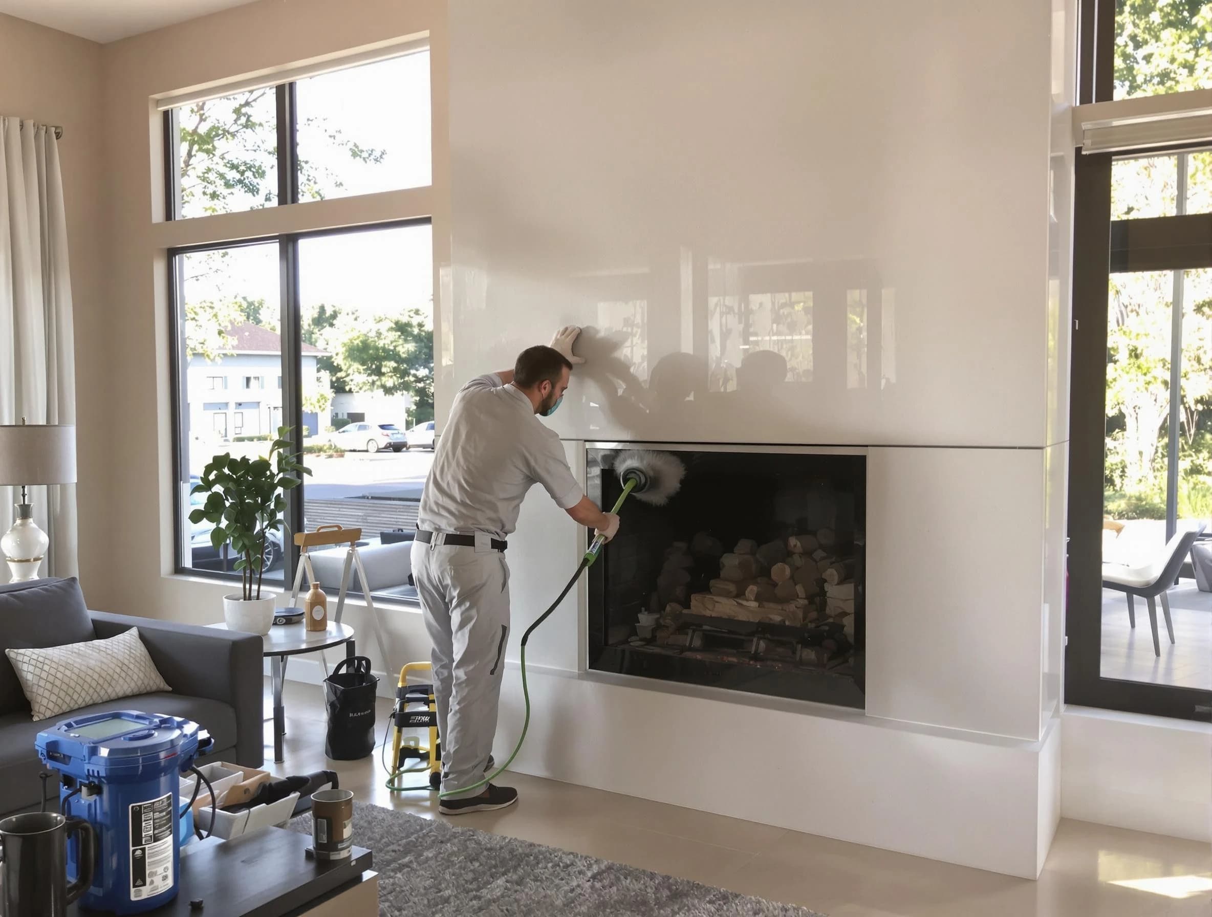 Tooele Chimney Sweep performing thorough soot removal in Tooele, UT