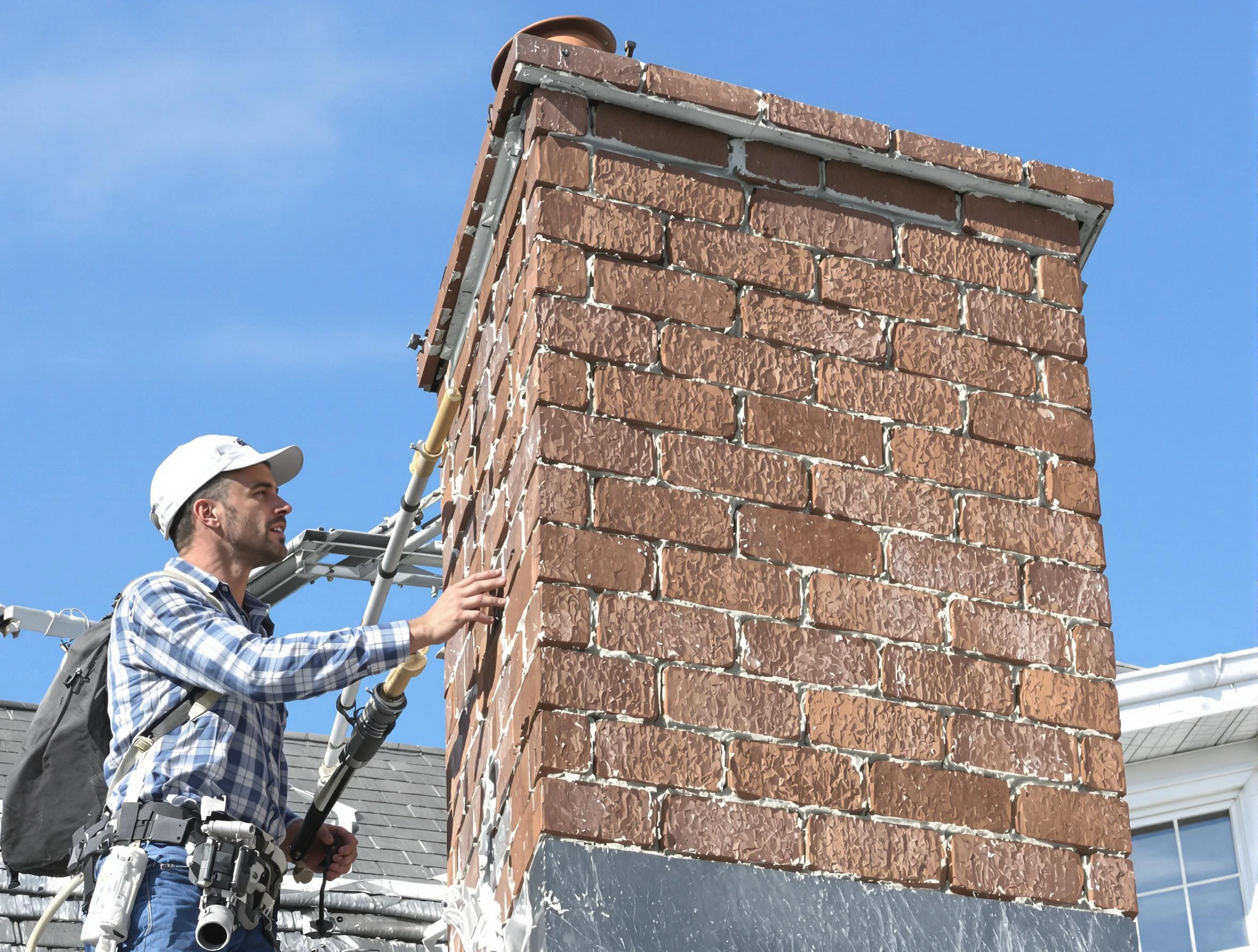 Brickwork for a chimney rebuild by Tooele Chimney Sweep in Tooele, UT