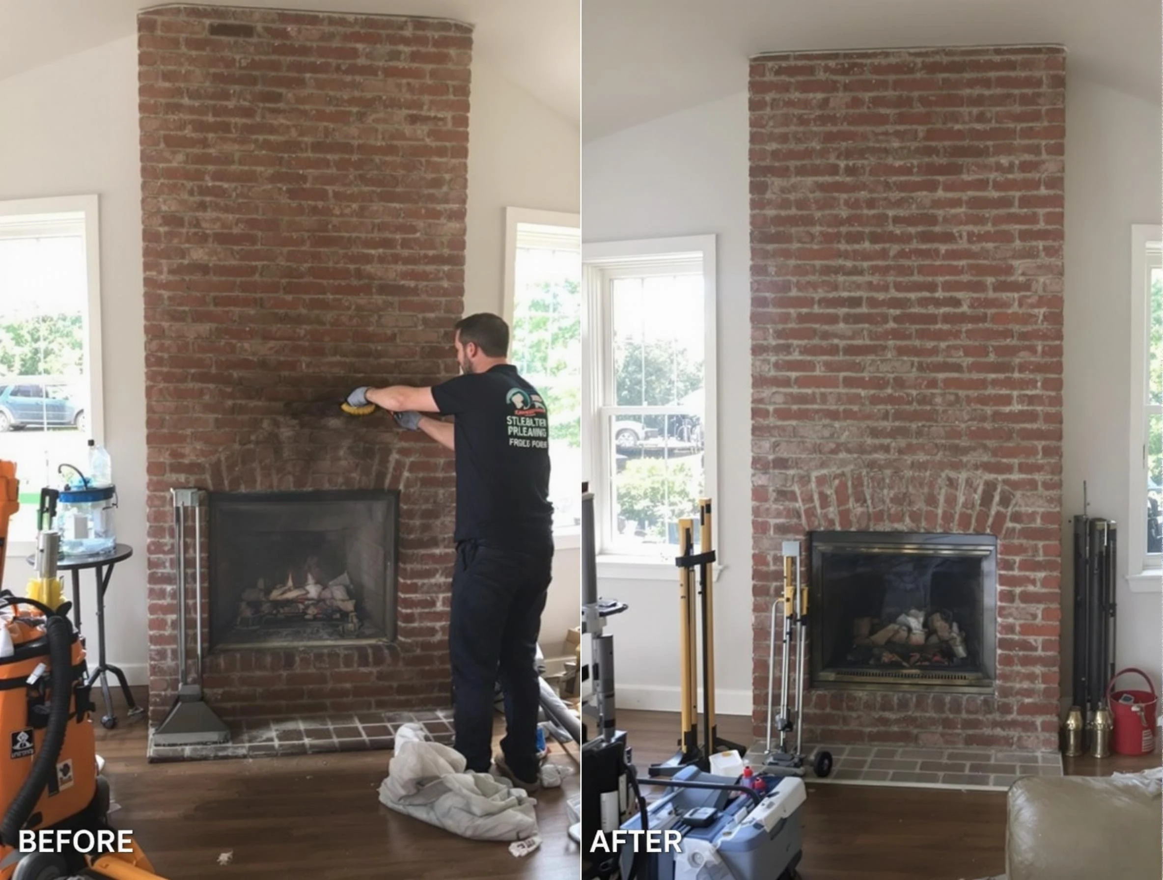 Finished chimney sweeping service by Tooele Chimney Sweep in Tooele, UT